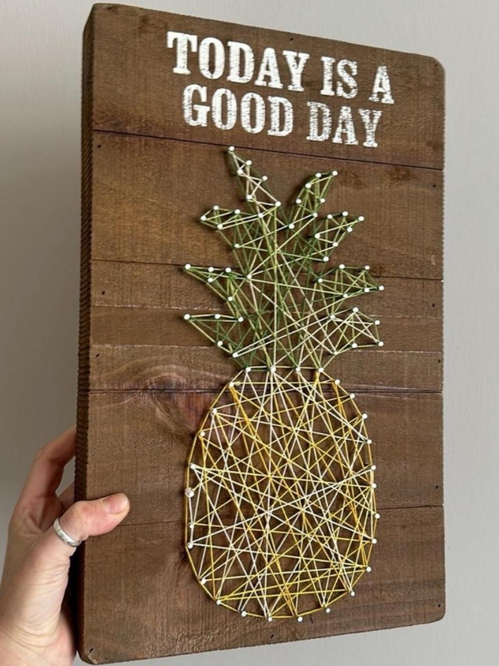 Pineapple String Art Wall Sign